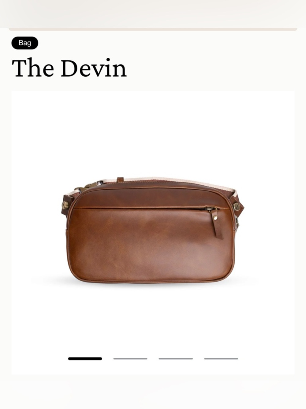 Andar Devin- Classic Brown Leather Crossbody Bag - Timeless Everyday Style